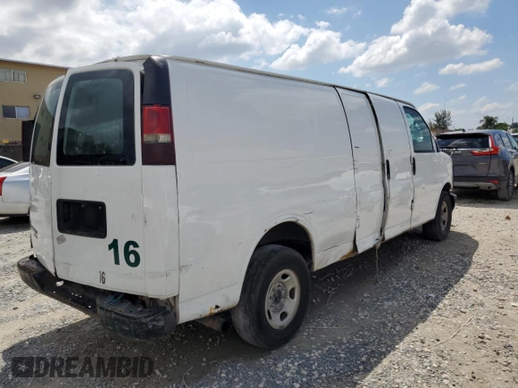 2014 Chevrolet Express Cargo Van with VIN 1GCWGGFA6E1200350, listed as a Copart auction lot 71770774 with 0 mi miles and Clean Title. Bid and sale history available at carsss.com. Image 3.