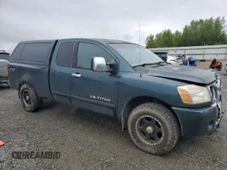 2005 Nissan Titan SE with VIN 1N6AA06B05N548873, listed as a Copart auction lot 57341215 with 178,722 mi miles and Salvage title. Bid and sale history available at DreamBid. Image 4.