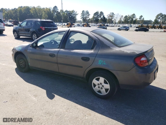 2003 Dodge Neon SE with VIN 1B3ES26C73D214222, listed as a Copart auction lot 75835374 with 181,483 mi miles and Salvage Title. Bid and sale history available at carsss.com. Image 2.