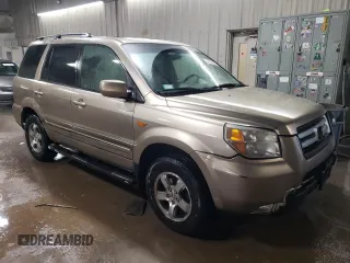 2006 Honda Pilot EX-L with VIN 2HKYF18796H516751, listed as a Copart auction lot 44558685 with 141,576 mi miles and Salvage Title. Bid and sale history available at DreamBid. Image 4.
