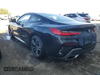 2023 BMW 8 Series 840i with VIN WBAAE2C04PCL62366, listed as a Copart auction lot 55849624 with 21,565 mi miles. Bid and sale history available at carsss.com. Image 2.