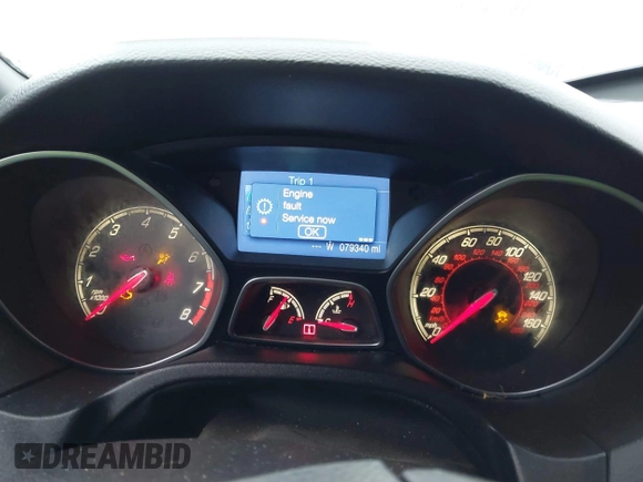 2014 Ford Focus ST with VIN 1FADP3L94EL256548, listed as a IAAI auction lot 40936756 with 79,340 mi miles and . Bid and sale history available at carsss.com. Image 7.