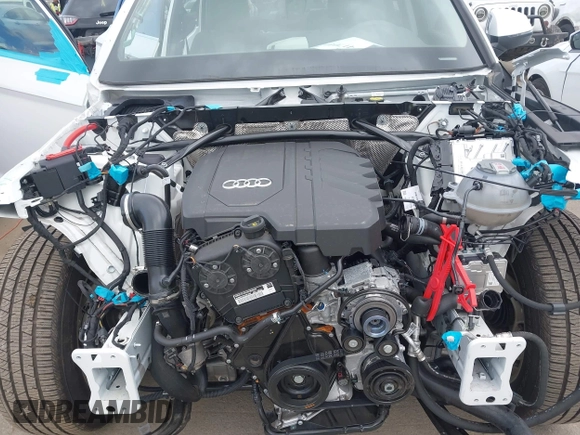 2024 Audi Q5 S line Premium with VIN WA1GAAFY4R2014543, listed as a IAAI auction lot 41704011 with 10,826 mi miles and . Bid and sale history available at DreamBid. Image 10.
