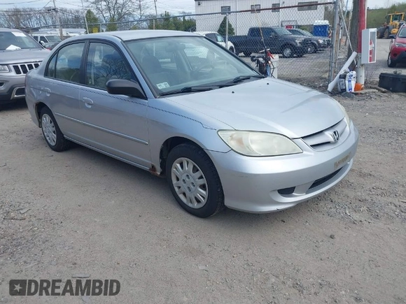 2005 Honda Civic LX with VIN 2HGES16525H597195, listed as a IAAI auction lot 42095607 with 146,849 mi miles and . Bid and sale history available at DreamBid. Image 1.