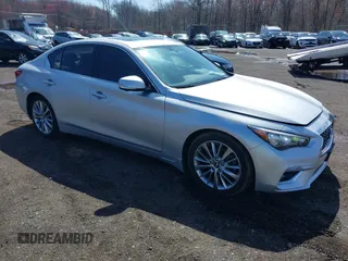 2018 Infiniti Q50 Luxe z VIN JN1EV7AR7JM612173, wystawiony jako IAAI lot #41929990 z przebiegiem 86 708 mil mil oraz . Historia ofert i sprzedaży dostępna na DreamBid. Obrazek 1.