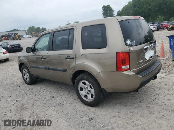 2011 Honda Pilot LX with VIN 5FNYF4H27BB053748, listed as a Copart auction lot 57223495 with 159,544 mi miles and Salvage title. Bid and sale history available at DreamBid. Image 2.