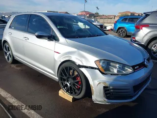 2017 Volkswagen Golf GTI S with VIN 3VW4T7AU4HM029185, listed as a IAAI auction lot 41650839 with 95,181 mi miles. Bid and sale history available at carsss.com. Image 1.