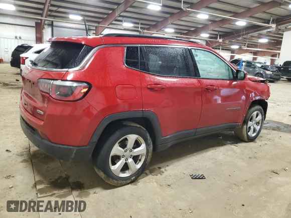 2017 Jeep Compass Latitude with VIN 3C4NJDBB7HT657028, listed as a Copart auction lot 52505255 with 65,482 mi miles and Clean Title. Bid and sale history available at carsss.com. Image 3.