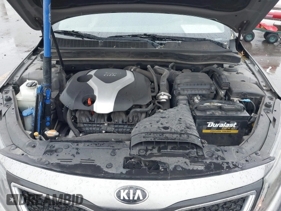 2015 Kia Optima SX Turbo with VIN 5XXGR4A66FG361755, listed as a IAAI auction lot 41199887 with 114,179 mi miles. Bid and sale history available at carsss.com. Image 10.