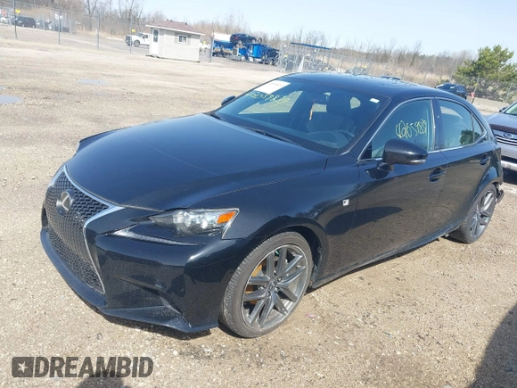 2015 Lexus IS 250 with VIN JTHCF1D22F5025957, listed as a IAAI auction lot 42059839 with 68,030 mi miles. Bid and sale history available at carsss.com. Image 2.