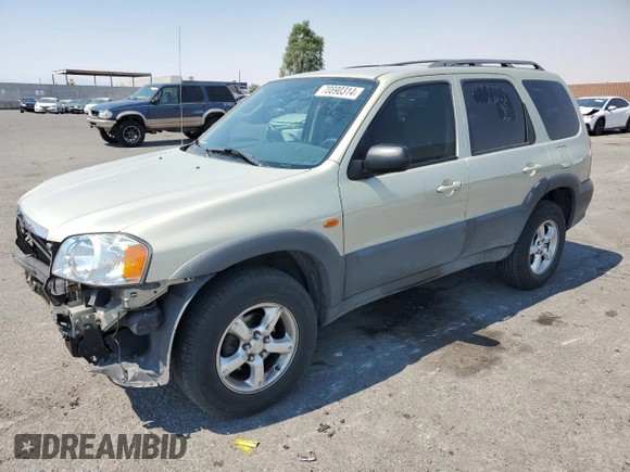 2005 Mazda Tribute i with VIN 4F2YZ02Z65KM01780, listed as a Copart auction lot 70890314 with 119,107 mi miles and Salvage Title. Bid and sale history available at carsss.com. Image 1.