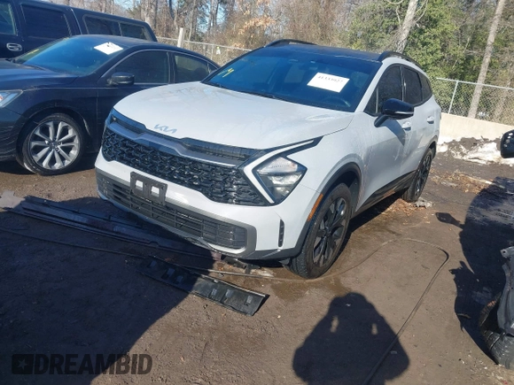 2023 Kia Sportage X-Line with VIN 5XYK6CAF7PG080865, listed as a IAAI auction lot 41333927 with 26,033 mi miles. Bid and sale history available at carsss.com. Image 2.