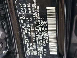 2013 Hyundai Genesis 3.8L with VIN KMHGC4DD6DU220845, listed as a Copart auction lot 71962964 with 106,762 mi miles and Salvage Title. Bid and sale history available at carsss.com. Image 14.