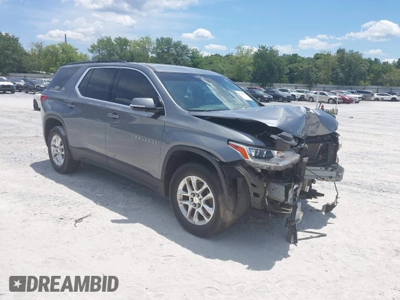 2019 Chevrolet Traverse LT Cloth with VIN 1GNERGKW0KJ123288, listed as a IAAI auction lot 42345412 with 78,696 mi miles and . Bid and sale history available at DreamBid. Image 1.