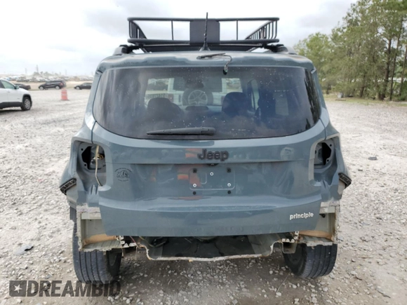 2017 Jeep Renegade Altitude with VIN ZACCJABH7HPG54504, listed as a Copart auction lot 51427835 with 84,050 mi miles and Salvage title. Bid and sale history available at DreamBid. Image 6.