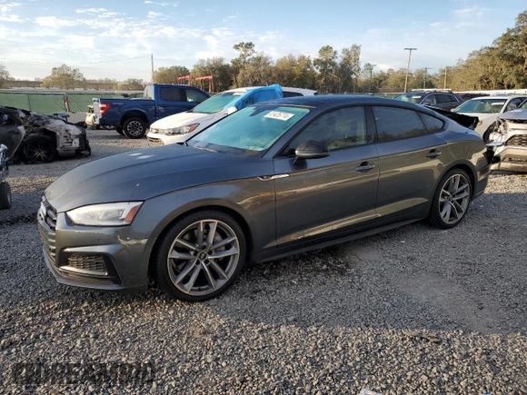 2019 Audi A5 Sportback Premium Plus with VIN WAUENCF50KA093849, listed as a Copart auction lot 41425774 with 28,416 mi miles. Bid and sale history available at carsss.com. Image 1.
