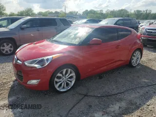 2013 Hyundai Veloster w/Red Int with VIN KMHTC6AD4DU103425, listed as a Copart auction lot 55089165 with 146,008 mi miles and Non repairable. Bid and sale history available at DreamBid. Image 1.