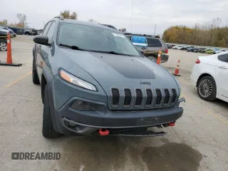 2015 Jeep Cherokee Trailhawk with VIN 1C4PJMBS0FW578199, listed as a Copart auction lot 77538544 with 122,444 mi miles and Salvage Title. Bid and sale history available at carsss.com. Image 5.