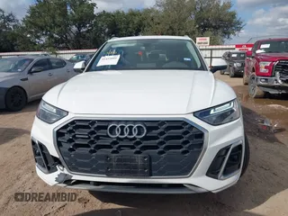 2022 Audi Q5 S line Premium with VIN WA1GAAFY8N2017164, listed as a IAAI auction lot 41455881 with 64,092 mi miles. Bid and sale history available at carsss.com. Image 12.