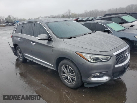 2019 Infiniti QX60 PURE with VIN 5N1DL0MM5KC510704, listed as a Copart auction lot 51226535 with 88,966 mi miles and Salvage Title. Bid and sale history available at carsss.com. Image 4.