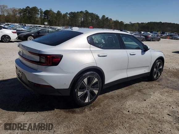 2023 Polestar 2 with VIN YSMEG3KA4PL146472, listed as a Copart auction lot 49918855 with Not Provided miles and Clean Title. Bid and sale history available at DreamBid. Image 3.