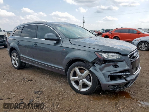 2015 Audi Q7 S line Prestige with VIN WA1DGAFE8FD013354, listed as a Copart auction lot 59822655 with 110,464 mi miles and Salvage title. Bid and sale history available at DreamBid. Image 4.
