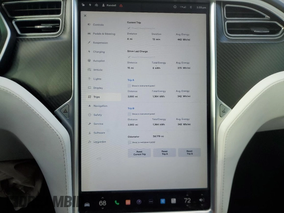 2017 Tesla Model S 100D с VIN 5YJSA1E26HF212985, выставлен на аукционе Copart как лот 46702705 с пробегом 58 179 миль миль и Списание • Salvage title. История ставок и продаж доступна на DreamBid. Изображение 9.