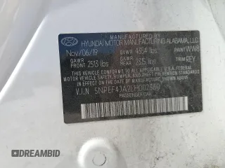 2020 Hyundai Sonata SEL z VIN 5NPEF4JA2LH002360, wystawiony jako Copart lot #53670775 z przebiegiem 118 561 mil mil oraz Szkoda całkowita • Salvage title. Historia ofert i sprzedaży dostępna na DreamBid. Obrazek 12.