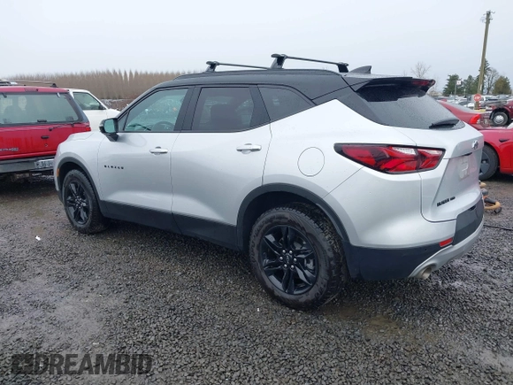 2022 Chevrolet Blazer LT with VIN 3GNKBJRS5NS146110, listed as a IAAI auction lot 41528562 with 27,761 mi miles and . Bid and sale history available at DreamBid. Image 3.
