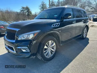 2017 Infiniti QX80 with VIN JN8AZ2NE8H9150802, listed as a Copart auction lot 47779475 with 163,087 mi miles and Clean Title. Bid and sale history available at carsss.com. Image 1.