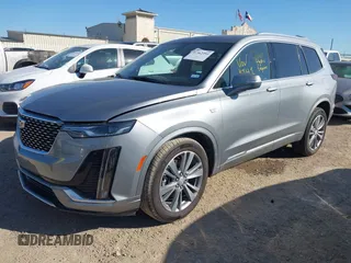 2025 Cadillac XT6 FWD Premium Luxury with VIN 1GYKPCRS3SZ118384, listed as a IAAI auction lot 41962391 with 6,946 mi miles. Bid and sale history available at carsss.com. Image 17.