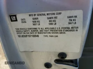 2005 Chevrolet Cavalier with VIN 1G1JC52F157102649, listed as a Copart auction lot 42775875 with 84,428 mi miles and Salvage Title. Bid and sale history available at DreamBid. Image 12.