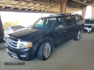 2015 Ford Expedition Max Platinum z VIN 1FMJK1MT7FEF36699, wystawiony jako Copart lot #60730365 z przebiegiem 69 029 mil mil oraz Szkoda całkowita • Salvage title. Historia ofert i sprzedaży dostępna na DreamBid. Obrazek 1.