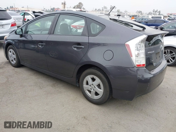 2010 Toyota Prius II with VIN JTDKN3DU7A0019672, listed as a IAAI auction lot 42160115 with 216,368 mi miles. Bid and sale history available at carsss.com. Image 3.
