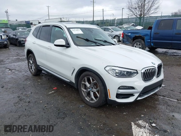 2020 BMW X3 xDrive30i with VIN 5UXTY5C0XL9D36965, listed as a IAAI auction lot 41578019 with Not Provided miles and . Bid and sale history available at DreamBid. Image 1.