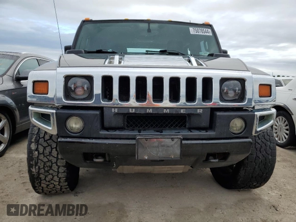 2008 Hummer H2 SUT with VIN 5GRGN22858H105935, listed as a Copart auction lot 75078544 with 0 mi miles and Salvage Title. Bid and sale history available at carsss.com. Image 5.