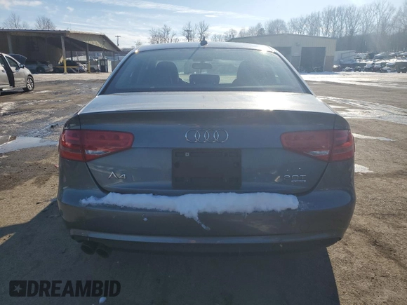 2013 Audi A4 Premium with VIN WAUBFAFL1DN046909, listed as a Copart auction lot 42209405 with 151,479 mi miles and Salvage title. Bid and sale history available at DreamBid. Image 6.