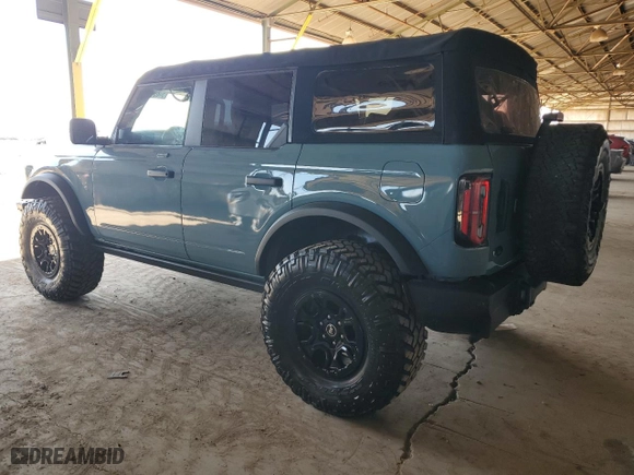 2023 Ford Bronco with VIN 1FMEE5DP3PLA85674, listed as a Copart auction lot 54697645 with 16,548 mi miles and Salvage Title. Bid and sale history available at carsss.com. Image 2.