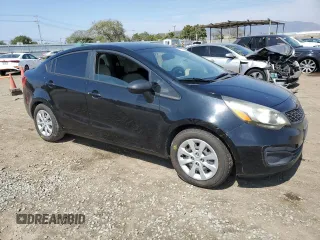 2013 Kia Rio LX with VIN KNADM4A31D6112747, listed as a Copart auction lot 57768594 with 87,140 mi miles and Salvage Title. Bid and sale history available at carsss.com. Image 4.
