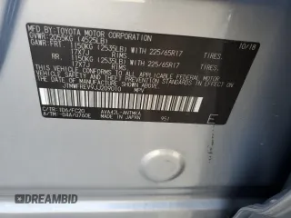 2018 Toyota RAV4 XLE with VIN JTMWFREV9JJ209010, listed as a Copart auction lot 46638075 with 50,553 mi miles and Salvage Title. Bid and sale history available at DreamBid. Image 15.