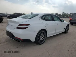 2023 Genesis G70 2.0T with VIN KMTG34TAXPU123780, listed as a Copart auction lot 72181814 with 31,029 mi miles and Salvage Title. Bid and sale history available at carsss.com. Image 3.
