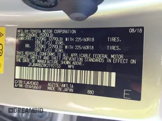 2019 Lexus NX 300 with VIN JTJBARBZXK2192733, listed as a IAAI auction lot 42328700 with 48,752 mi miles and . Bid and sale history available at DreamBid. Image 9.
