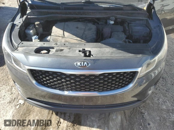 2016 Kia Sedona EX with VIN KNDMC5C17G6116524, listed as a Copart auction lot 82407804 with 163,309 mi miles and Salvage Title. Bid and sale history available at carsss.com. Image 12.