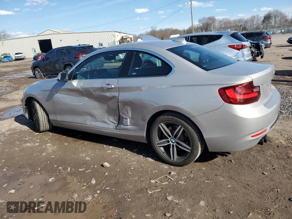 2017 BMW 2 Series 230i with VIN WBA2F9C58HV664464, listed as a Copart auction lot 50491425 with 36,290 mi miles and Salvage title. Bid and sale history available at DreamBid. Image 2.