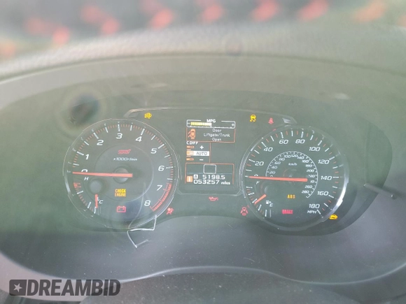 2020 Subaru WRX STI with VIN JF1VA2S6XL9819023, listed as a Copart auction lot 42232345 with 53,257 mi miles and Salvage title. Bid and sale history available at DreamBid. Image 9.