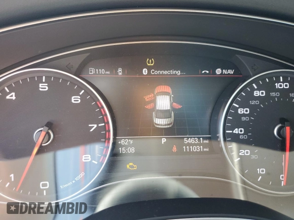 2012 Audi A6 3.0T Premium Plus with VIN WAUGGAFC6CN094472, listed as a Copart auction lot 49060025 with 111,031 mi miles and Salvage Title. Bid and sale history available at carsss.com. Image 9.