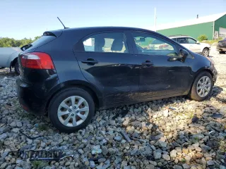 2014 Kia Rio LX with VIN KNADM5A35E6406188, listed as a Copart auction lot 60155034 with 119,789 mi miles and Salvage Title. Bid and sale history available at carsss.com. Image 3.