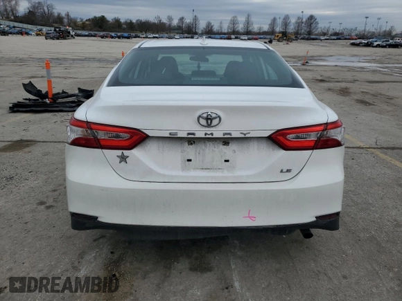 2020 Toyota Camry LE with VIN 4T1C11AK7LU343929, listed as a Copart auction lot 44159335 with 145,167 mi miles and Salvage Title. Bid and sale history available at carsss.com. Image 6.