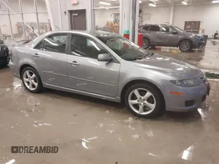 2008 Mazda 6 i Sport VE with VIN 1YVHP80C385M19167, listed as a IAAI auction lot 41282729 with 203,185 mi miles. Bid and sale history available at carsss.com. Image 1.