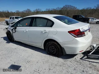 2013 Honda Civic Sdn LX with VIN 19XFB2F53DE057664, listed as a Copart auction lot 46434785 with 0 mi miles and Salvage Title. Bid and sale history available at carsss.com. Image 2.